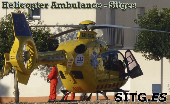 sitges helicopter air ambulance